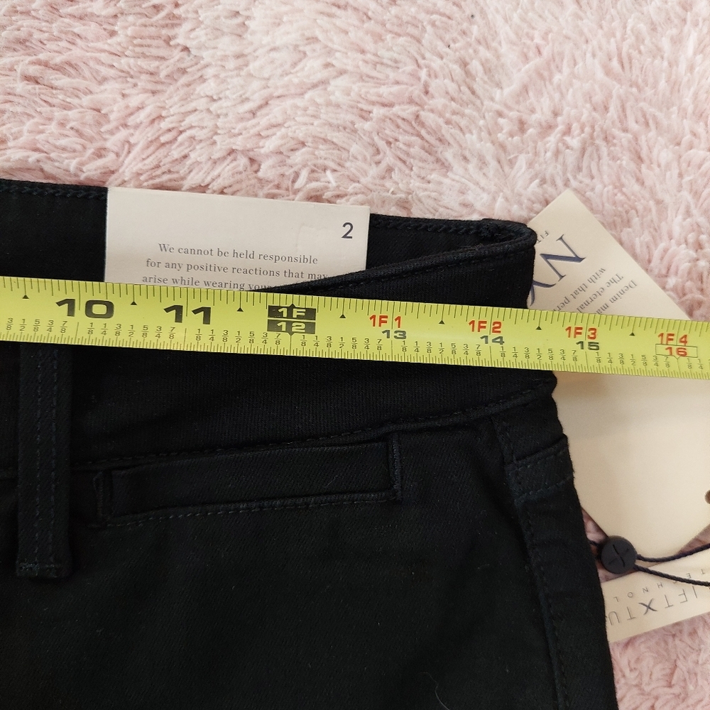 NYDJ Teresa Trouser Lift Tuck Wide Leg Jeans Pants Size 2 NWT Black - Picture 9 of 10